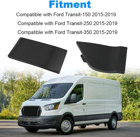 Fuel Door Gas Cap Hatch Cover with Moulding Compatible with Ford Transit 150 250 350 2015 2016 2017 2018 2019 Replacement for CK4Z-61405A26-B BK3Z-6129077-AA in Saudi Arabia