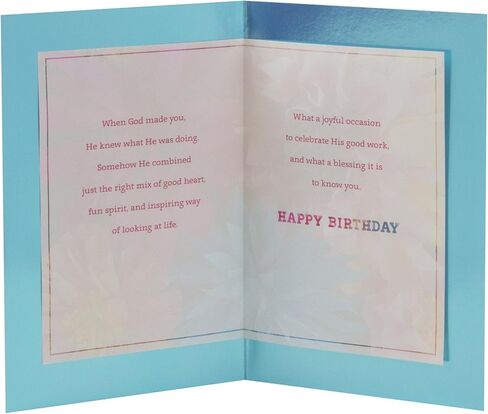Hallmark DaySpring Religious Birthday Card (Blessings On Your Birthday) in Saudi Arabia