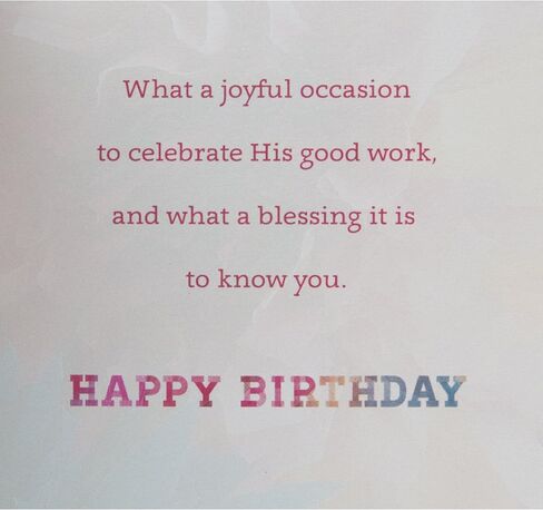 Hallmark DaySpring Religious Birthday Card (Blessings On Your Birthday) in Saudi Arabia