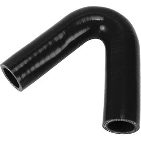 X AUTOHAUX 1 Pcs 19mm/ 0.75" ID 120mm/4.72" Lenght 135 Degrees Black Car Silicone Hose Coolant Hose Universal
