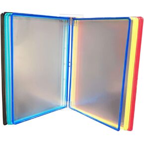 Ciieeo Wall Mounted File Folder Hanging Document Rack Drawing Organizer Page Protectors Plastic Stand Plastic Storage Shelf Wall Mounted Shelves for Storage Wall-mounted File Holding Bag