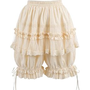 LTAKK Bloomers Women Ruffle Lace Pantaloons Renaissance Victorian Bloomers Kawaii Pumpkin Shorts