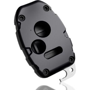 Key Fob Cover Shell for Honda - Better than OEM Key Fob Repair Kit for Honda Accord Civic CRV Pilot CRZ Fit Odyssey Ridgeline - Made in USA - Check Fitment Guide(Black, 4 Button) in Kuwait