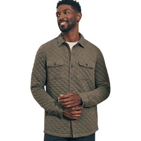 Faherty Men's Epic Quilted CPO Fleece