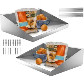 Stainless Steel Folding Wall Shelf 72L x 12W Inch,Stainless Steel Folding Drop-Down Food Shelf Stand,for Kitchen, Restaurant, Garage, Laundry Room, Food Truck, Window Service