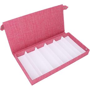 6 Slots Multiple Eyeglasses Storage Case Box Organizer, Sunglasses Storage Case Flocking Cloth Button Closure Prevent Scratches Glasses Display Box, Sunglass Glasses Holder Storage in Saudi Arabia