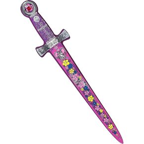 Liontouch Unicorn Princess Sword for Girls | Medieval Style Toy for Pretend Play for Toddlers with Flowers & Gemstones | Safe & Durable Foam Accessory for Royal Dress Up, Cosplay & Costumes