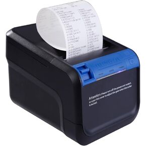 طابعة Rongta 80 مم POS، طابعة إيصالات حرارية 350 مم/ثانية مع قاطع تلقائي، واجهة USB تسلسلية إيثرنت، تدعم درج النقود Windows/Mac/Linux، طابعة مطبخ المطاعم لـ ESC/POS (ACE V1) in Kuwait