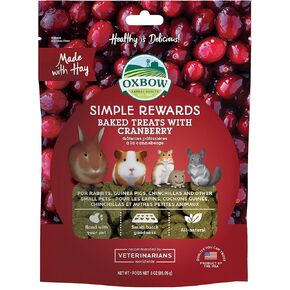 Oxbow Simple Rewards Guinea Pig & Rabbit Treats, Apple Banana, Baked, 3 oz in Saudi Arabia