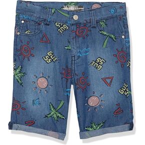 GUESS Boys' Cotton Denim Bermuda Short