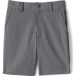 Lands' End School Uniform Boys Active Chino Shorts 12 Arctic Gray in Saudi Arabia