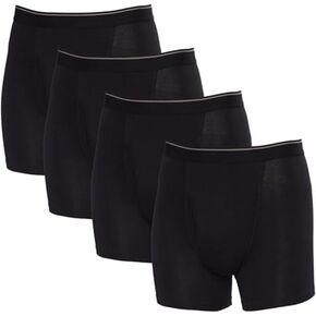 Kirkland Signature Men's Boxer Brief Pima Cotton 4 Pack, Black, 3X-Large