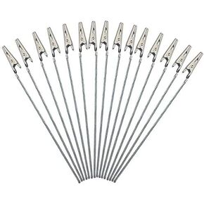 50pcs/Set Metal Wire Alligator Clamp Long-Tailed Alligator Metal Clip Clasp for DIY Card Photo Memo Clip Holder 6inch (150mm)