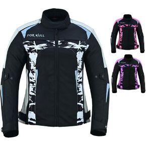 FOXFULL MOTORCYCLE JACKET WOMEN CE ARMORED BIKERS RIDING RACING WATERPROOF ALL SEASON JACKET