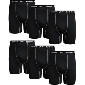 ملابس داخلية للرجال من ريبوك - سراويل داخلية طويلة وكبيرة الأداء (عبوة من 6 قطع) (2XL - 4XL) in Kuwait