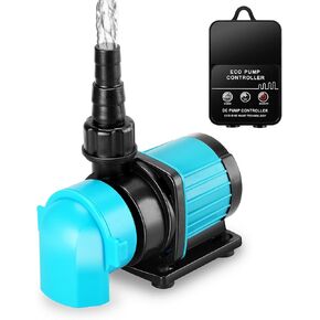 1850GPH 55W16FT Aquarium 24V DC Water Pump with Controller, Submersible and Inline Return Pump for Fish Tank,Aquariums,Fountains,Sump,Hydroponic,Pond,Freshwater and Marine Water Use