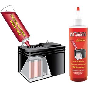 Thermoil® DeSulfater Golf Cart Solution Renews Restores & Revives Any Sulfated Lead Acid Battery Guaranteed! 64 Oz Treats Ten 6, 8 or 12 Volt Batteries. Made in USA