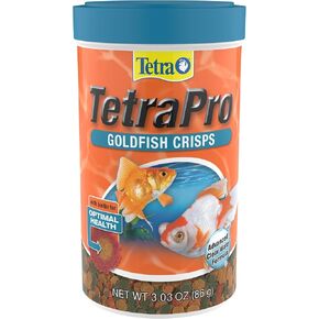 Tetra TetraPro Goldfish Crisps Fish Food, enhanced with biotin for optimal health, 3.03 oz