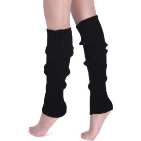 Bettli Leg Warmer, Women Thigh High Tie Cable Knit Crochet Boot Socks (Black) in Kuwait