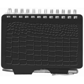 Wellspring Password Book, Croc Black (Password Book-Croc)