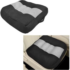 Car Booster Front Seat Cushion, Breathable Mesh Adult Booster Seat Pad, Portable Increasing Height Cushion for Most Cars, Offices, Homes, Universal Car Accessories (Black) in Kuwait