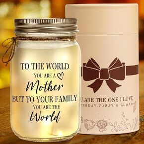 Kenon Mason Jar Night Light for Bestie, Birthday Day Gifts for Women, Home Decoration Lights, Personalized Mason Jar Mothers Day Christmas Gifts for Best Friends Sister
