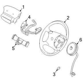 Ford Genuine Ford Motor Co. Horn Switch - F5TZ13A875BD