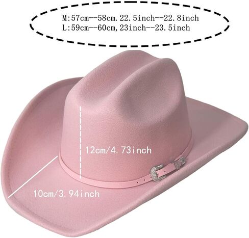 Cowboy Hat - Adjustable, Western Style Hat for Men and Women - Ideal for Parties and All Seasons in Saudi Arabia