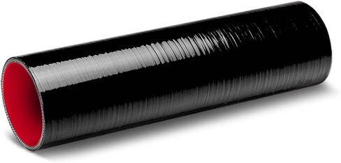 Auto Dynasty 3 inches Straight 12 inches Long Turbo/Intercooler/Intake Piping Coupler Silicone Hose (Black) in Kuwait