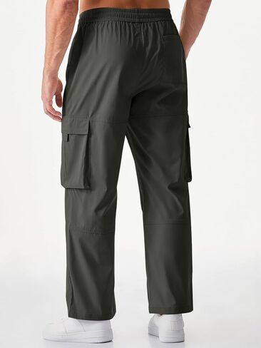 JMIERR Mens Casual Cargo Pants Stretch Elastic Waist Drawstring Loose Fit Pants for Men in Saudi Arabia