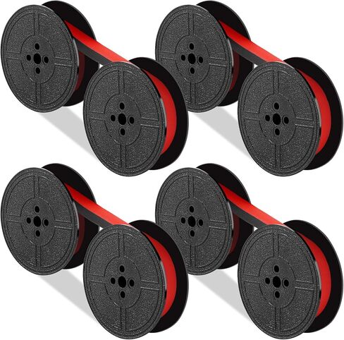4 Pairs Universal Typewriter Ribbon Twin Spool Typewriter Ink Ribbon, Twin Spool Replacement Pack for Most Typewriter (Black) in Kuwait