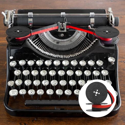 4 Pairs Universal Typewriter Ribbon Twin Spool Typewriter Ink Ribbon, Twin Spool Replacement Pack for Most Typewriter (Black) in Kuwait
