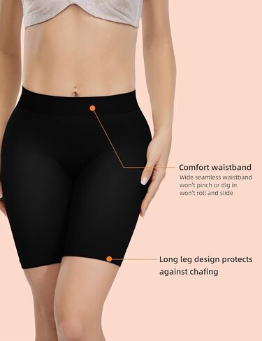 ATTLADY Women's Slip Shorts for Under Dresses Seamless Smooth Boyshort Panties Anti-Chafing Shorts in Saudi Arabia