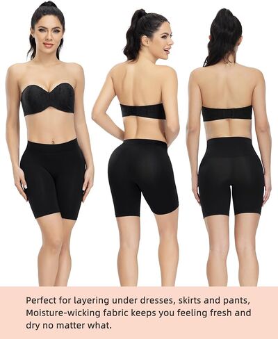 ATTLADY Women's Slip Shorts for Under Dresses Seamless Smooth Boyshort Panties Anti-Chafing Shorts in Saudi Arabia