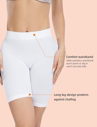 ATTLADY Women's Slip Shorts for Under Dresses Seamless Smooth Boyshort Panties Anti-Chafing Shorts in Saudi Arabia