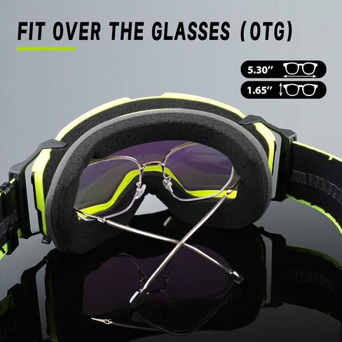 نظارات الدراجة الترابية فوق النظارات المضادة للضباب، نظارات واقية للدراجات النارية نظارات موتوكروس للرجال والنساء in Kuwait