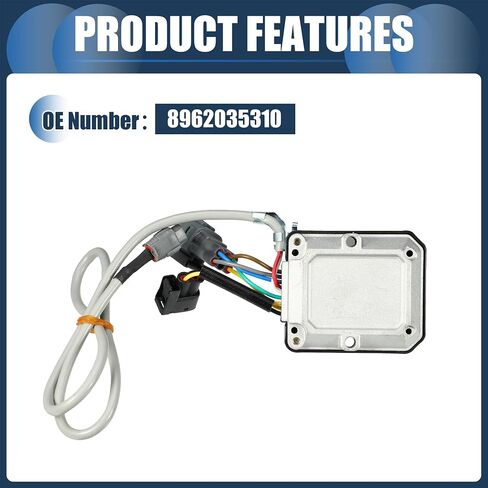 وحدة التحكم في الإشعال، وحدة التحكم في وحدة الإشعال الداخلية رقم 8962035310 لسيارة Toyota 4Runner Pickup 22RE 4Cyl 2.4L 1992-1995 ABS باللون الفضي، قطعة واحدة in Kuwait