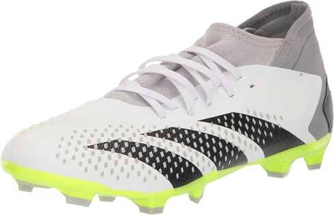 حذاء رياضي Adidas للجنسين Predator Accuracy.3 للأرضيات الصلبة، أبيض/أسود أساسي/ليمون شفاف، 12.5 US للرجال in Saudi Arabia