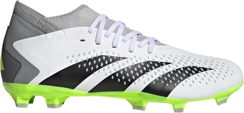 حذاء رياضي Adidas للجنسين Predator Accuracy.3 للأرضيات الصلبة، أبيض/أسود أساسي/ليمون شفاف، 12.5 US للرجال in Saudi Arabia