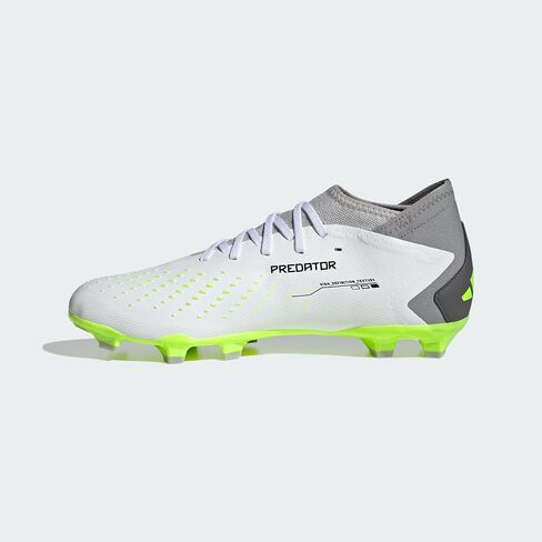 حذاء رياضي Adidas للجنسين Predator Accuracy.3 للأرضيات الصلبة، أبيض/أسود أساسي/ليمون شفاف، 12.5 US للرجال in Saudi Arabia