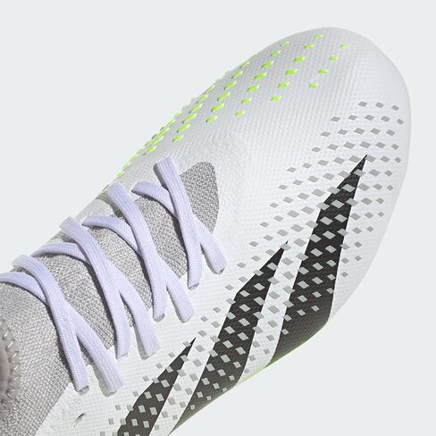 حذاء رياضي Adidas للجنسين Predator Accuracy.3 للأرضيات الصلبة، أبيض/أسود أساسي/ليمون شفاف، 12.5 US للرجال in Saudi Arabia