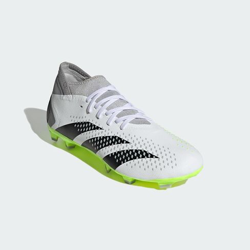 حذاء رياضي Adidas للجنسين Predator Accuracy.3 للأرضيات الصلبة، أبيض/أسود أساسي/ليمون شفاف، 12.5 US للرجال in Saudi Arabia