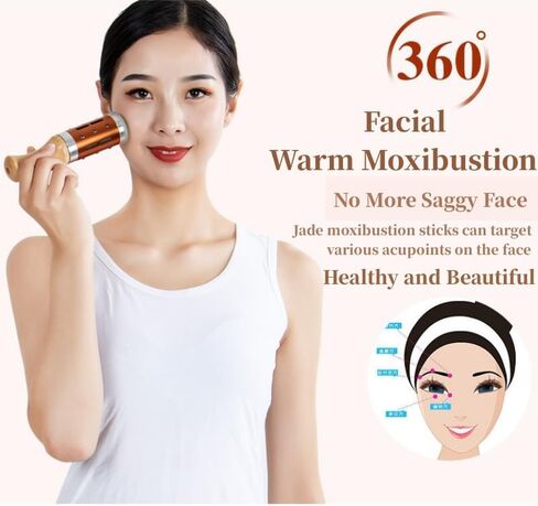 Moxibustion Jar Ceramic Moxa Sticks Burner Holder Portable Scraping Cup Pure Moxa 54 Rolls Heat Therapy Set Health Care Tool in Kuwait