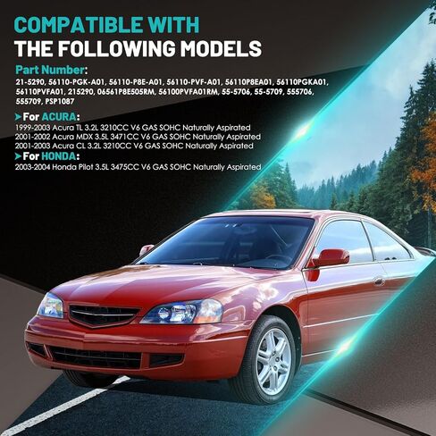 21-5290 مضخة توجيه كهربائية مع بكرة مناسبة لـ Acura TL 1999-2003، لـ Acura CL/MDX/لهوندا بايلوت 2001-2003 مضخات توجيه كهربائية بديلة للسيارات 56110-PGK-A01 56110-P8E-A01 in Saudi Arabia
