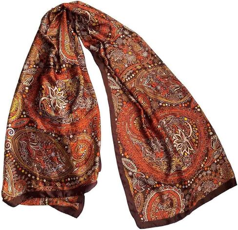 Acotavie Scarfs for Women Dressy Fashion Scarves Long Floral Pattern Scarf Lightweight Sunscreen Shawls in Saudi Arabia