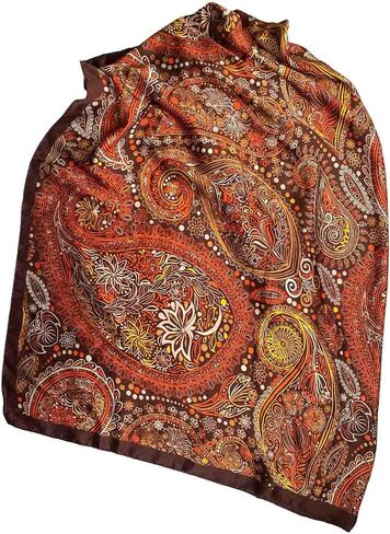 Acotavie Scarfs for Women Dressy Fashion Scarves Long Floral Pattern Scarf Lightweight Sunscreen Shawls in Saudi Arabia