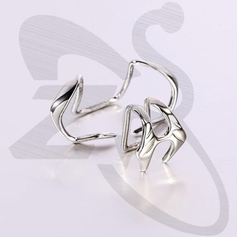 ZS 1PC Non-Piercing Wrap Lip Cuff Jewelry, Cyberpunk Lip Piercing Stainless Steel Fake Lip Ring Clip On Ear Cartilage Body Piercing Jewelry For Women Men in Saudi Arabia