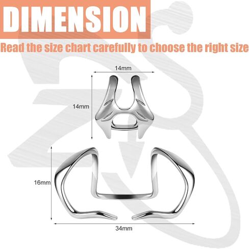 ZS 1PC Non-Piercing Wrap Lip Cuff Jewelry, Cyberpunk Lip Piercing Stainless Steel Fake Lip Ring Clip On Ear Cartilage Body Piercing Jewelry For Women Men in Saudi Arabia