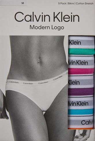 Calvin Klein Women's Standard Modern Logo Bikini 5-Pack in Saudi Arabia