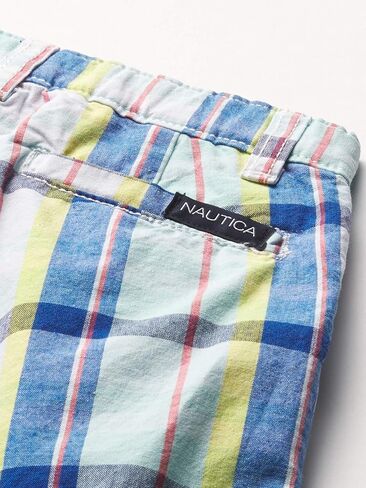 شورت كاجوال للأولاد من Nautica ذو مقدمة مسطحة، سحاب وزر للإغلاق in Saudi Arabia